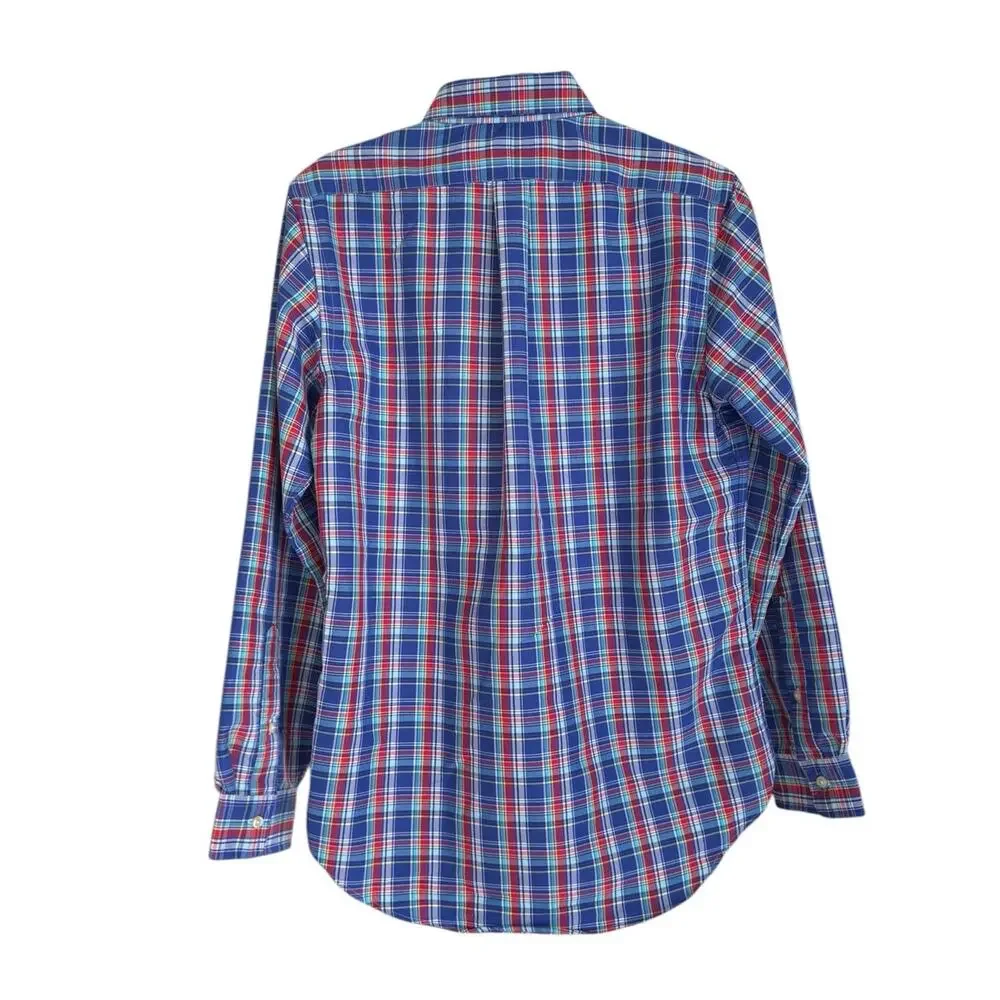 Polo Ralph Lauren Classic Fit Performance Shirt Mens S, Blue Plaid | NEW $138 - Picture 3 of 3